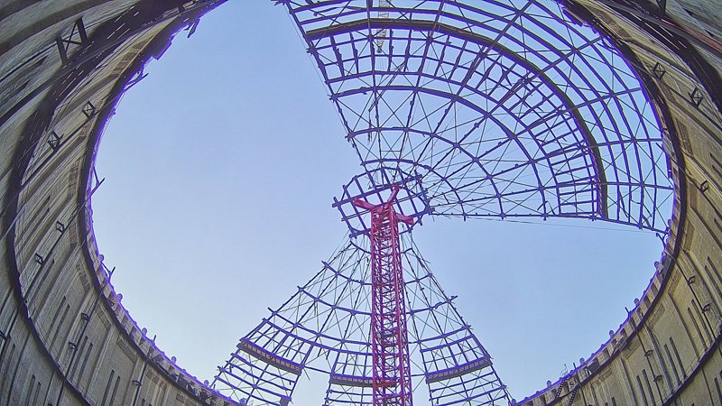 Gasklockan rivning av tak