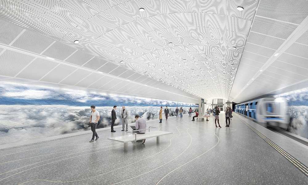 Konceptbilder av White Arkitekter med Tyréns ljusdesign visualiserad Konceptbilder av White Arkitekter med Tyréns ljusdesign visualiserad