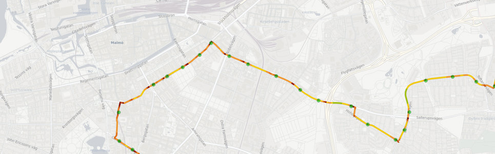 Datadriven trafikplanering med hjälp av Flowmapper Visualisering av trafikflöde från verktyget Flowmapper