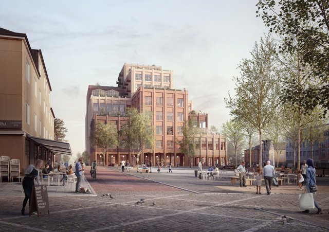Vy Från Torget, Paushuset i Enköping