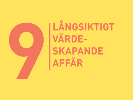 Långsiktigt värdeskapande affär
