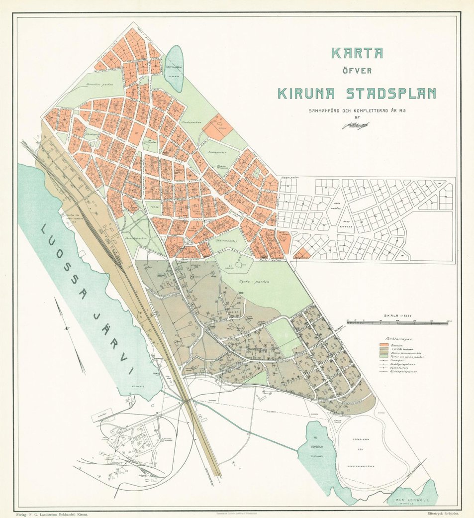 Stadsplan 1915 Kiruna