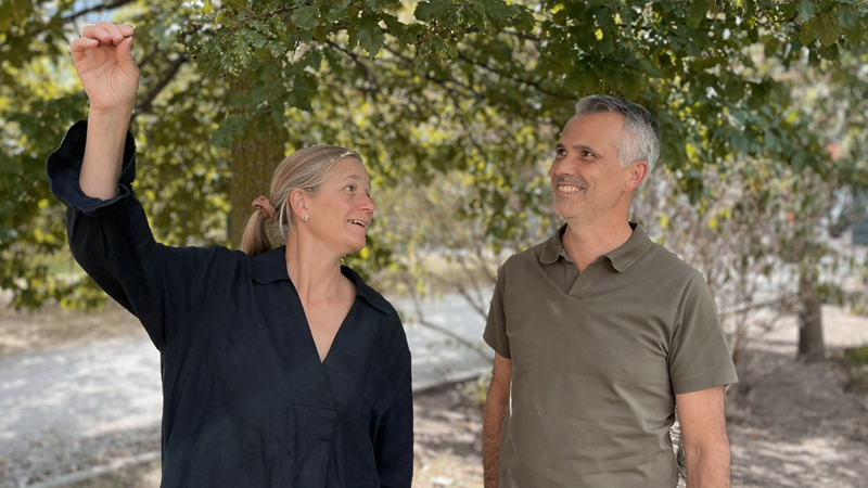 Anna Olsson och Gunnar Svensson på Tyréns