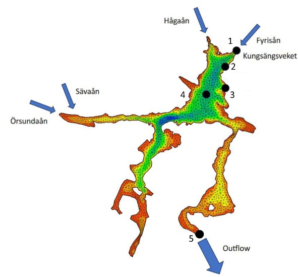 Valideringsomr&aring;det Ekoln, del av M&auml;laren.